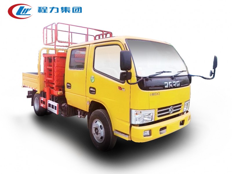 東風(fēng)雙排座8-10米平臺(tái)升降高空作業(yè)車(chē)